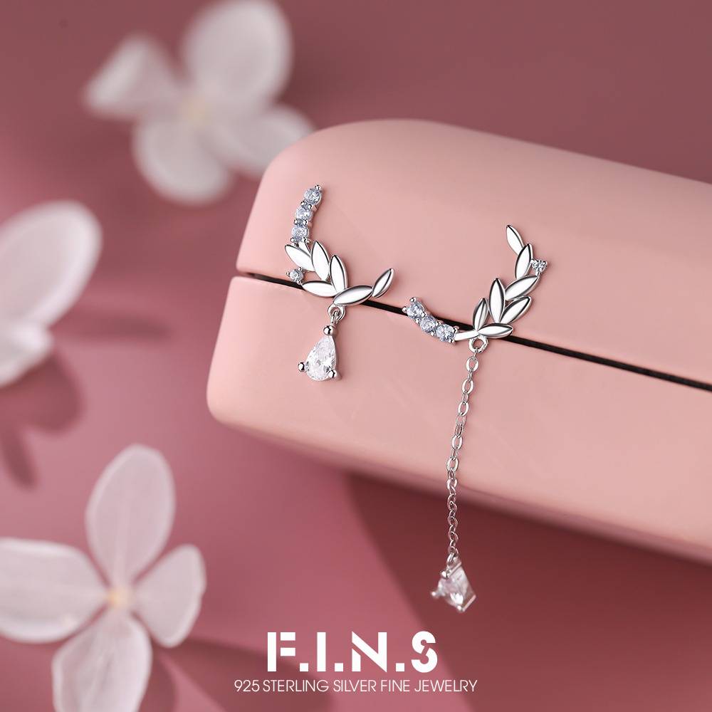 Plant Support Stake - F.I.N.S Asymmetrical Real 925 Sterling Silver