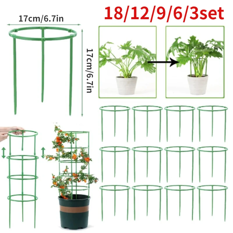 Tomato Cages Trellis Plastic C - Plant Support Stake ulasan dan harga