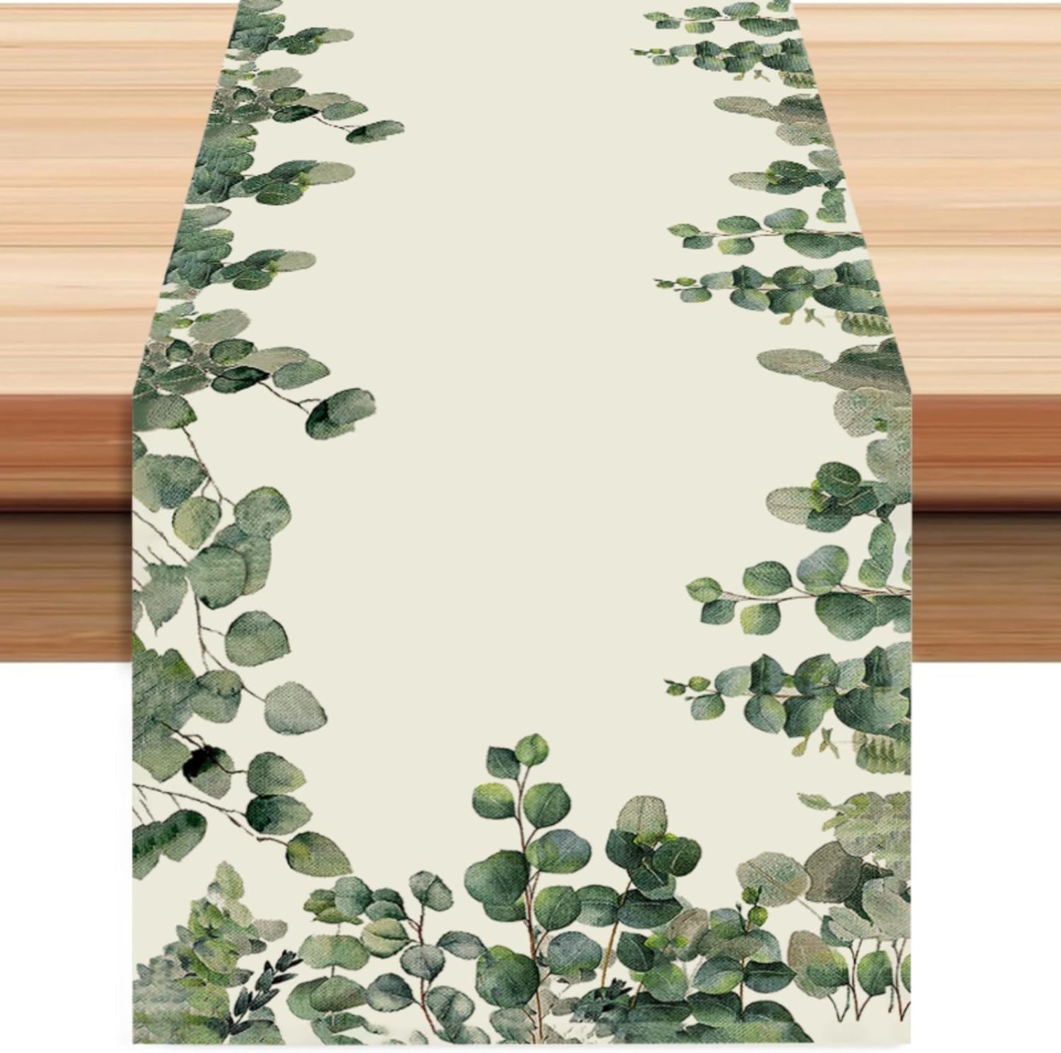 Eucalyptus Leaves Table Runner - Indoor Plants ulasan dan harga