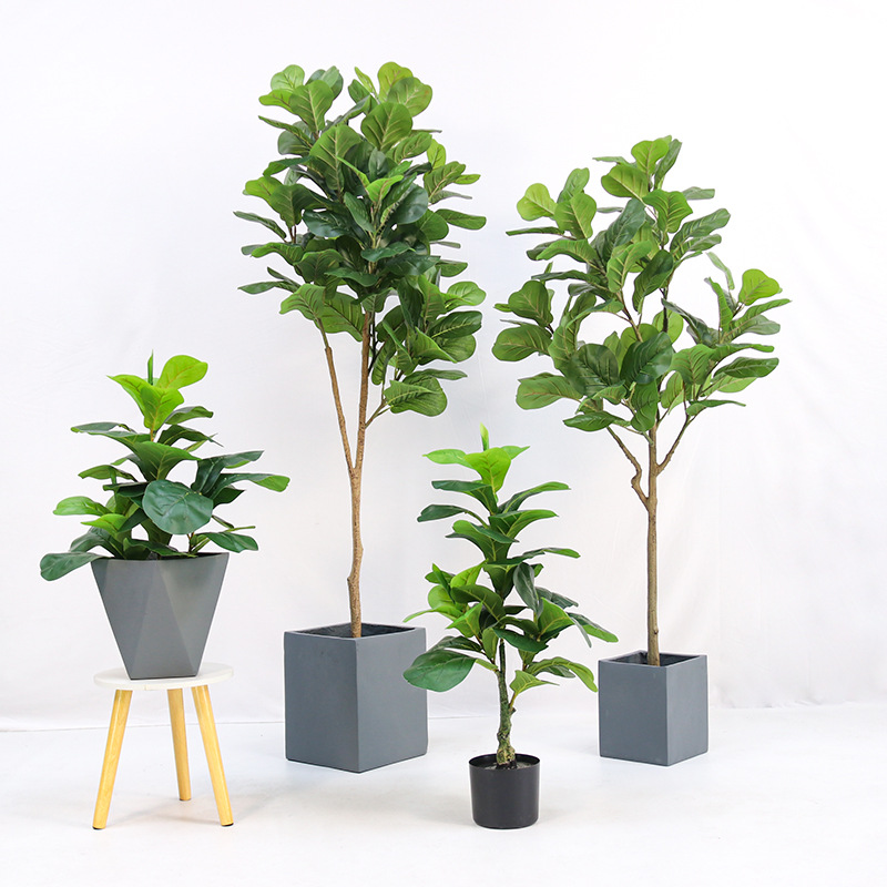 Artificial Plastic Potted Plan - Fiddle Leaf Fig ulasan dan harga