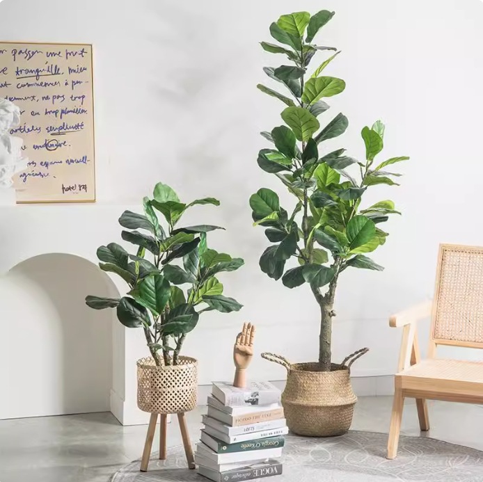 Artificial Plastic Potted Plan - Fiddle Leaf Fig ulasan dan harga