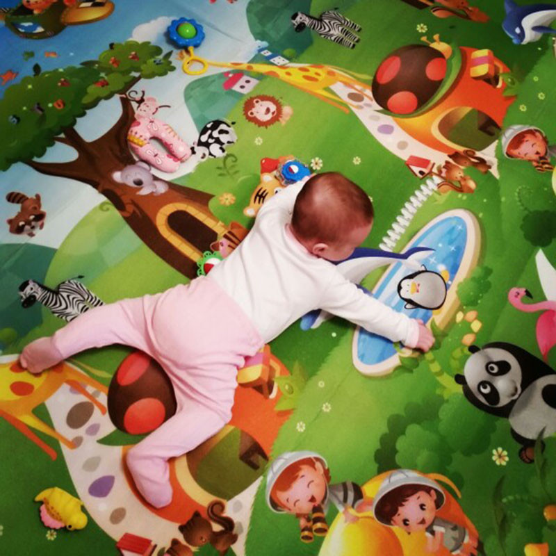 Baby Play Mat Doubel Sided Ani - Repotting Mat ulasan dan harga